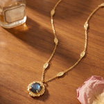 [Sorrelli] Lori Pendant Necklace - Labradorite - The Pink Pineapple 850