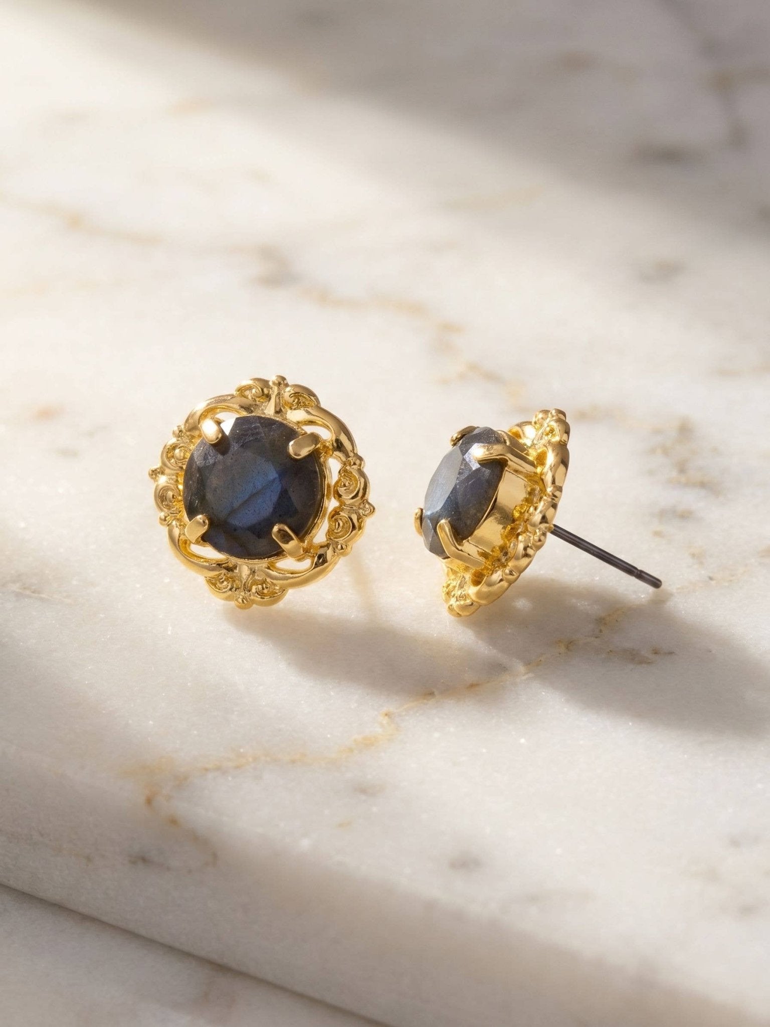 [Sorrelli] Lori Stud Earrings - Labradorite - The Pink Pineapple 850