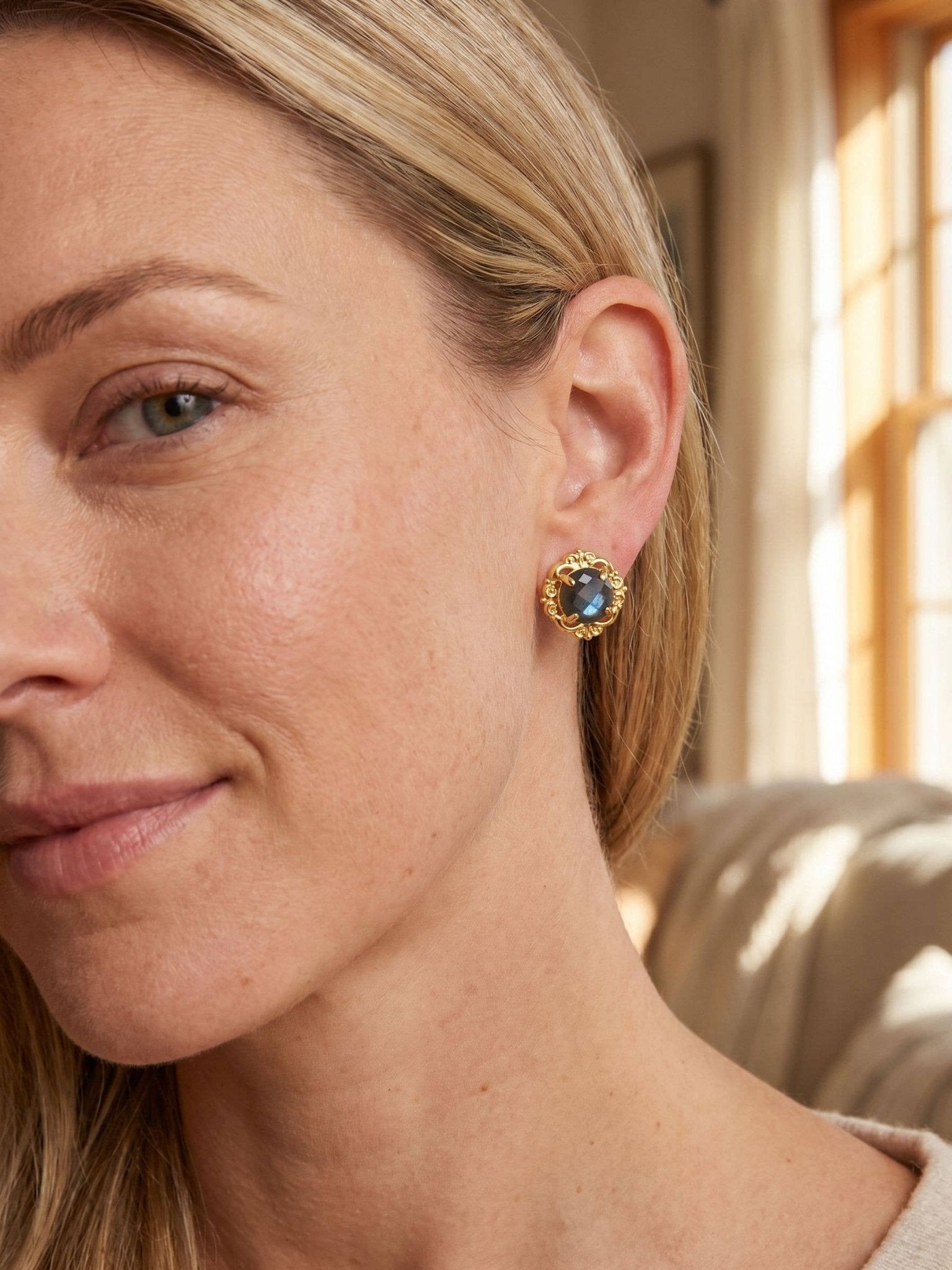 [Sorrelli] Lori Stud Earrings - Labradorite - The Pink Pineapple 850