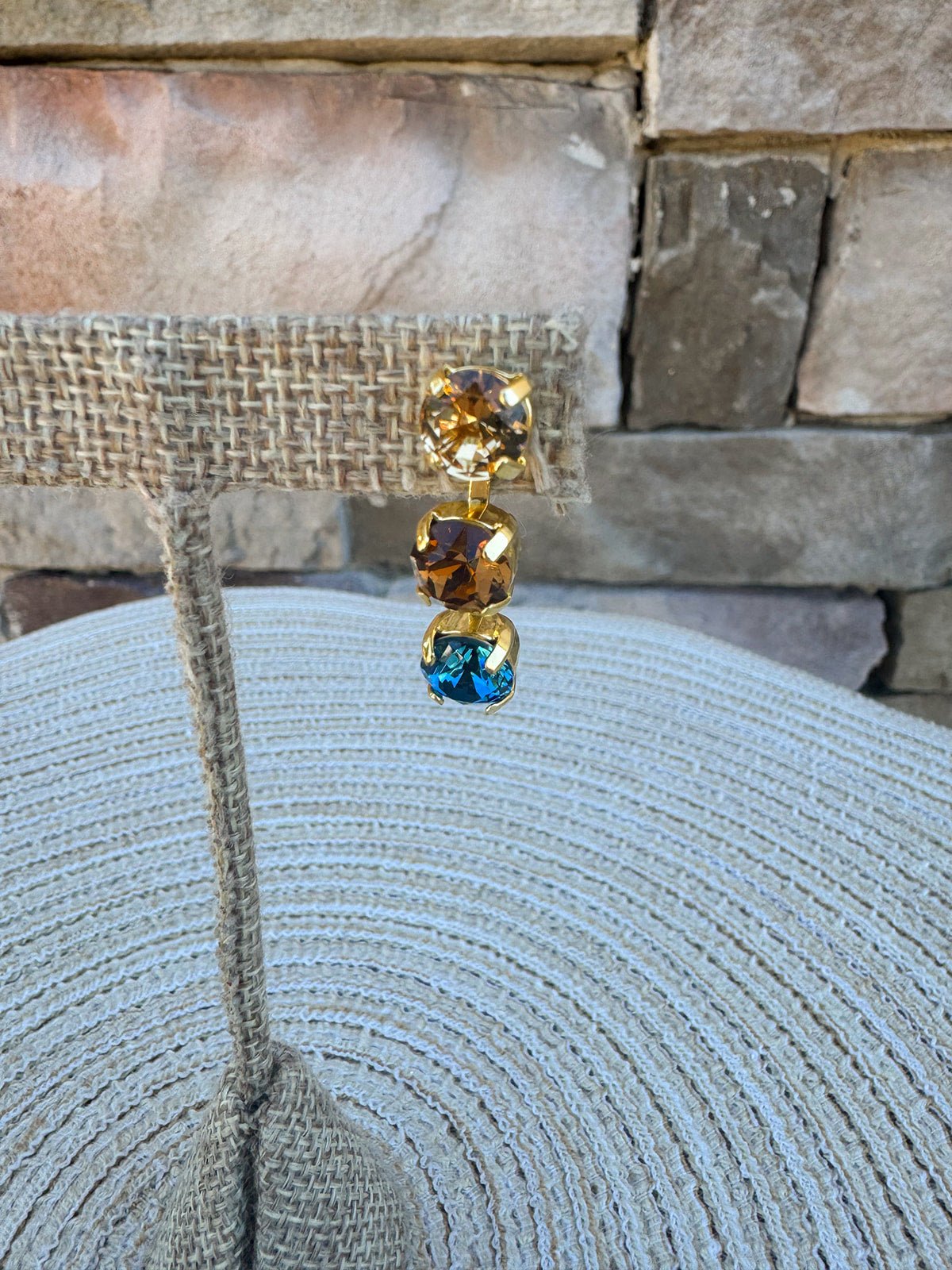 [Sorrelli] Matilda Triple Dangle Earrings – Blue - The Pink Pineapple 850