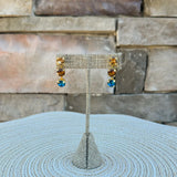 [Sorrelli] Matilda Triple Dangle Earrings – Blue - The Pink Pineapple 850