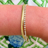 [Sorrelli] Mini Crystal Snake Chain Tennis Bracelet - The Pink Pineapple 850