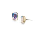 [Sorrelli] Mini Emerald Cut Stud Earrings - The Pink Pineapple 850