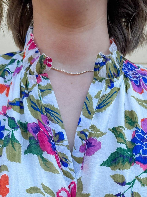 [Sorrelli] Mini Marnie Crystal Tennis Necklace - The Pink Pineapple 850