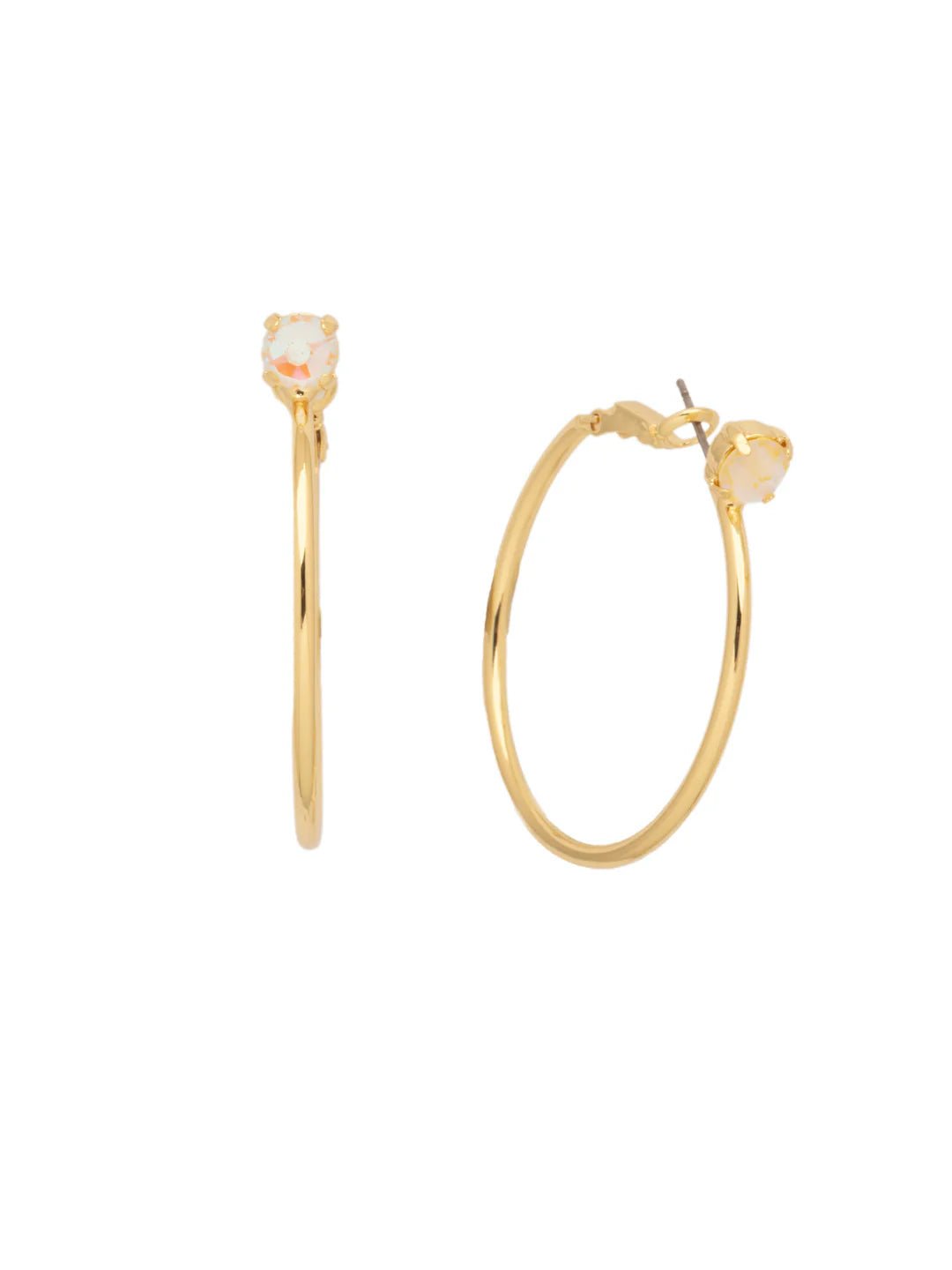 Sorrelli Mini Serafina Hoop Earrings - Light Topaz Delite - The Pink Pineapple 850