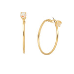 Sorrelli Mini Serafina Hoop Earrings - Light Topaz Delite - The Pink Pineapple 850