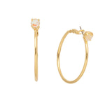 Sorrelli Mini Serafina Hoop Earrings - Light Topaz Delite - The Pink Pineapple 850