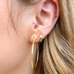 Sorrelli Mini Serafina Hoop Earrings - Light Topaz Delite - The Pink Pineapple 850