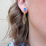 [Sorrelli] Mini Serfafina Hoop Earrings in Ocean Delite - The Pink Pineapple 850