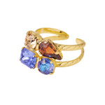 [Sorrelli] Moxie Stacked Ring - Blue Multicolor - The Pink Pineapple 850