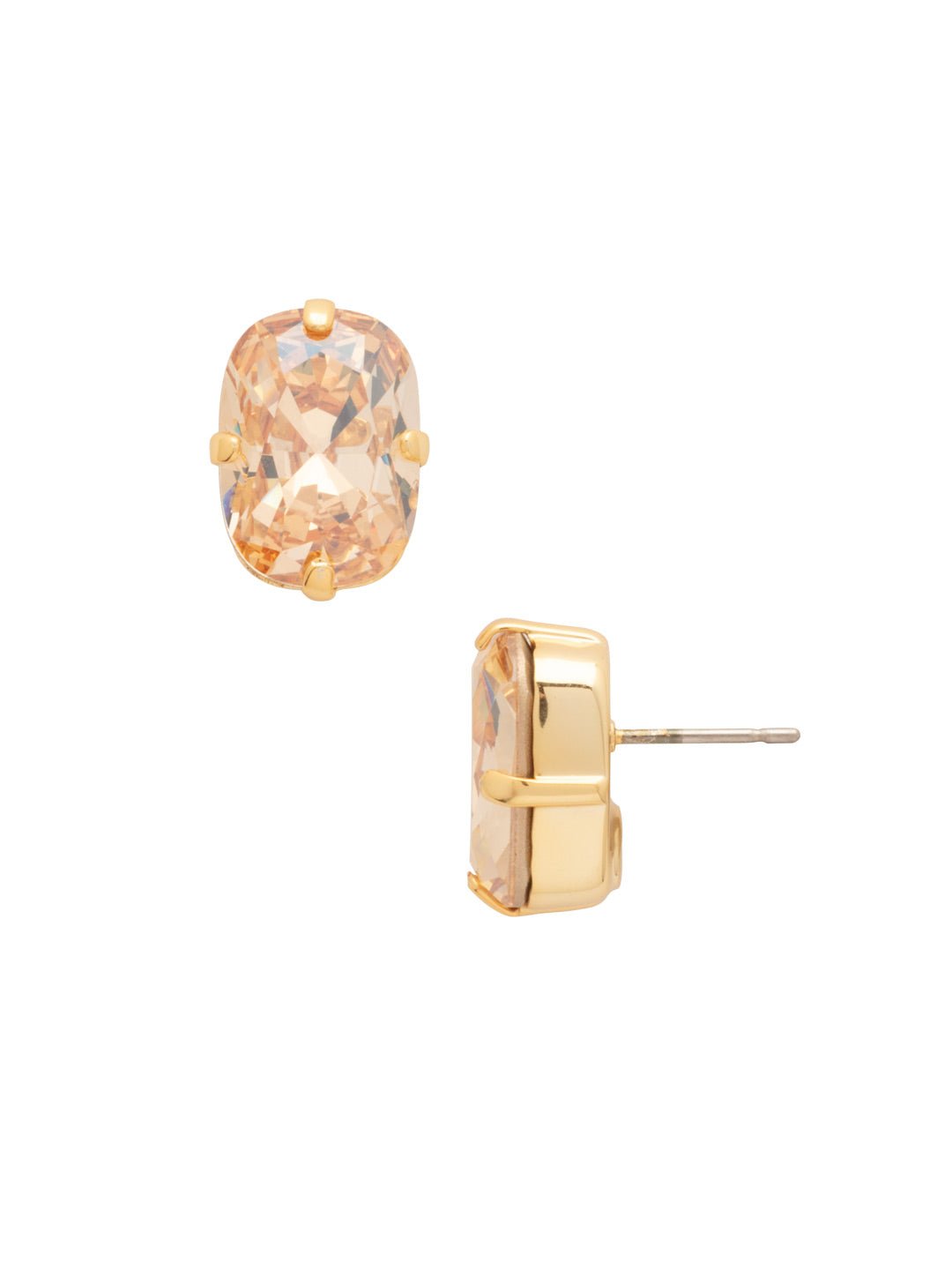 [Sorrelli] Nia Oval Stud Earrings Dark Champagne - The Pink Pineapple 850