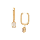 [Sorrelli] Octavia Rectangle Hoop Earrings - The Pink Pineapple 850