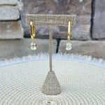 [Sorrelli] Octavia Rectangle Hoop Earrings - The Pink Pineapple 850