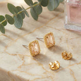 [Sorrelli] Octavia Scalloped Stud Earrings – Metallic - The Pink Pineapple 850