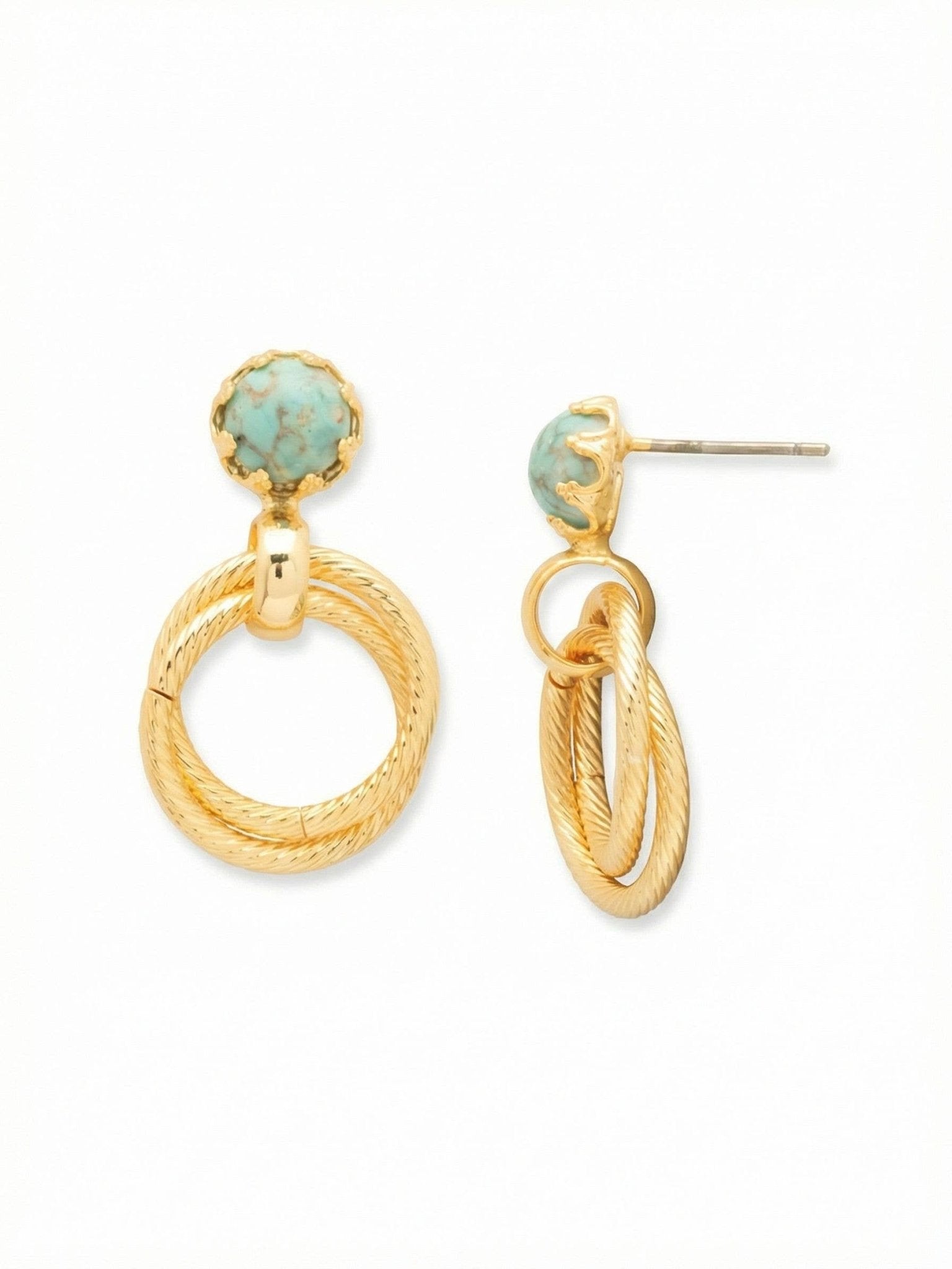 [Sorrelli] Odessa Dangle Earrings – Turquoise - The Pink Pineapple 850