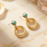 [Sorrelli] Odessa Dangle Earrings – Turquoise - The Pink Pineapple 850