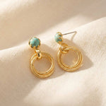 [Sorrelli] Odessa Dangle Earrings – Turquoise - The Pink Pineapple 850