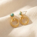 [Sorrelli] Odessa Dangle Earrings – Turquoise - The Pink Pineapple 850