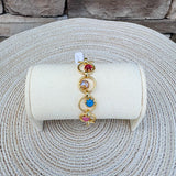 [Sorrelli] Odessa Tennis Bracelet – Vibrant - The Pink Pineapple 850