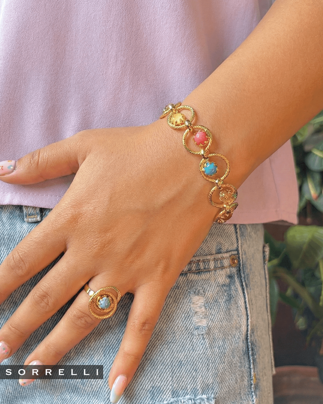 [Sorrelli] Odessa Tennis Bracelet – Vibrant - The Pink Pineapple 850