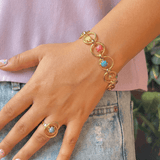 [Sorrelli] Odessa Tennis Bracelet – Vibrant - The Pink Pineapple 850