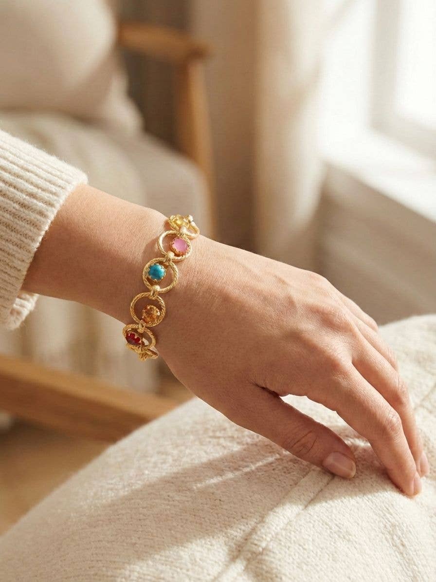 [Sorrelli] Odessa Tennis Bracelet – Vibrant - The Pink Pineapple 850