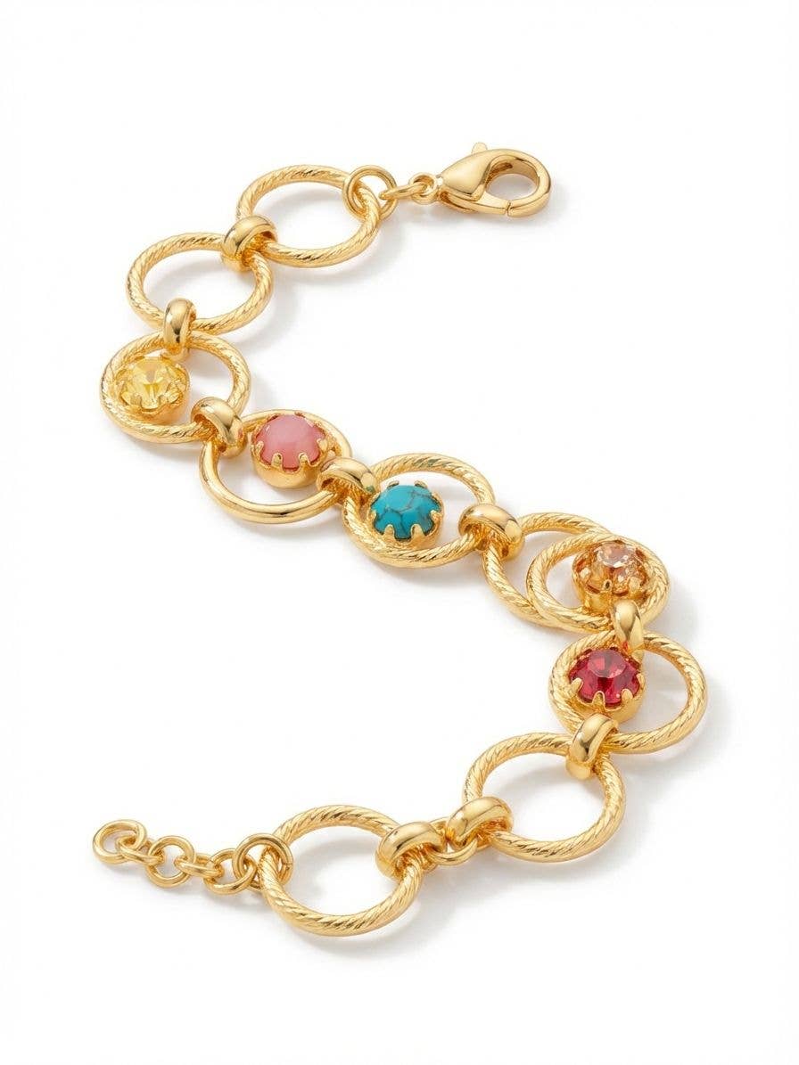 [Sorrelli] Odessa Tennis Bracelet – Vibrant - The Pink Pineapple 850