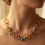 [Sorrelli] Odessa Tennis Necklace – Vibrant - The Pink Pineapple 850