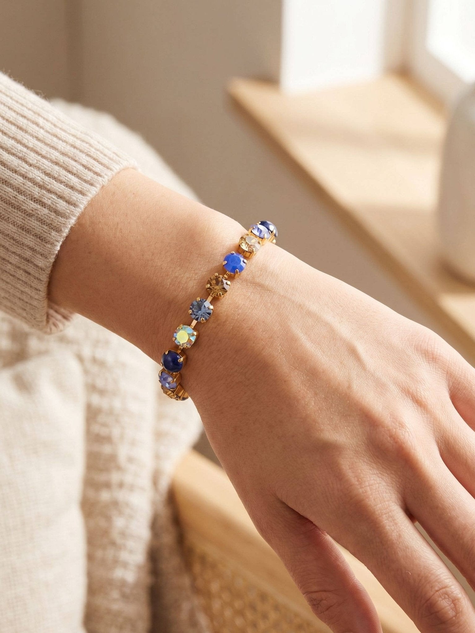 [Sorrelli] Sienna Tennis Bracelet - Blue Multi - The Pink Pineapple 850