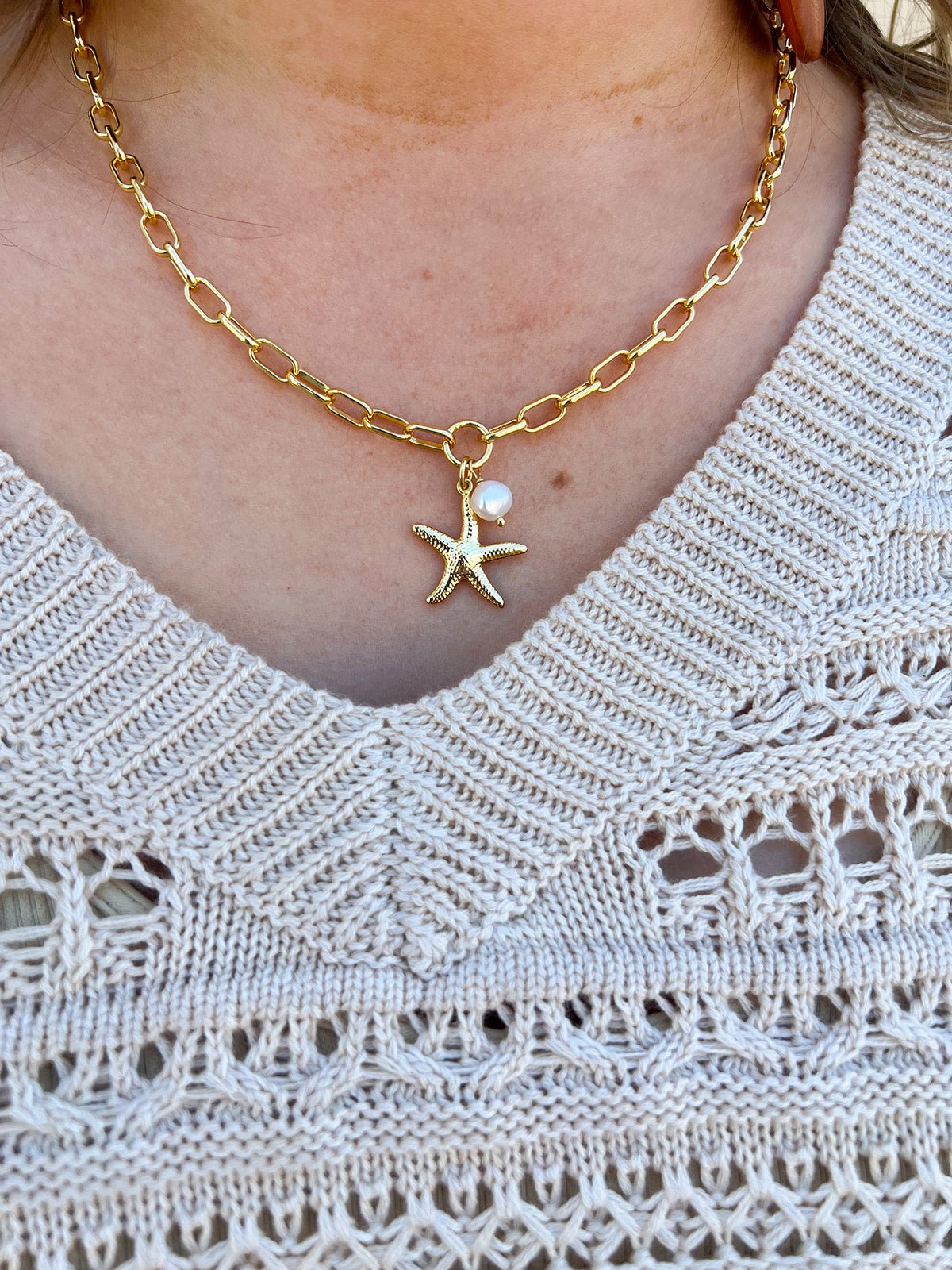 [Sorrelli] Starfish Pendant Necklace - The Pink Pineapple 850