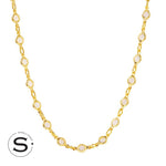 [Sorrelli] Studio Channel Crystal Tennis Necklace - The Pink Pineapple 850