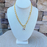 [Sorrelli] Studio Emerald-Cut Pendant Necklace - Soft Blush - The Pink Pineapple 850