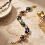 [Sorrelli] Tatiana Tennis Bracelet - Multi Blue - The Pink Pineapple 850