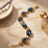 [Sorrelli] Tatiana Tennis Bracelet - Multi Blue - The Pink Pineapple 850