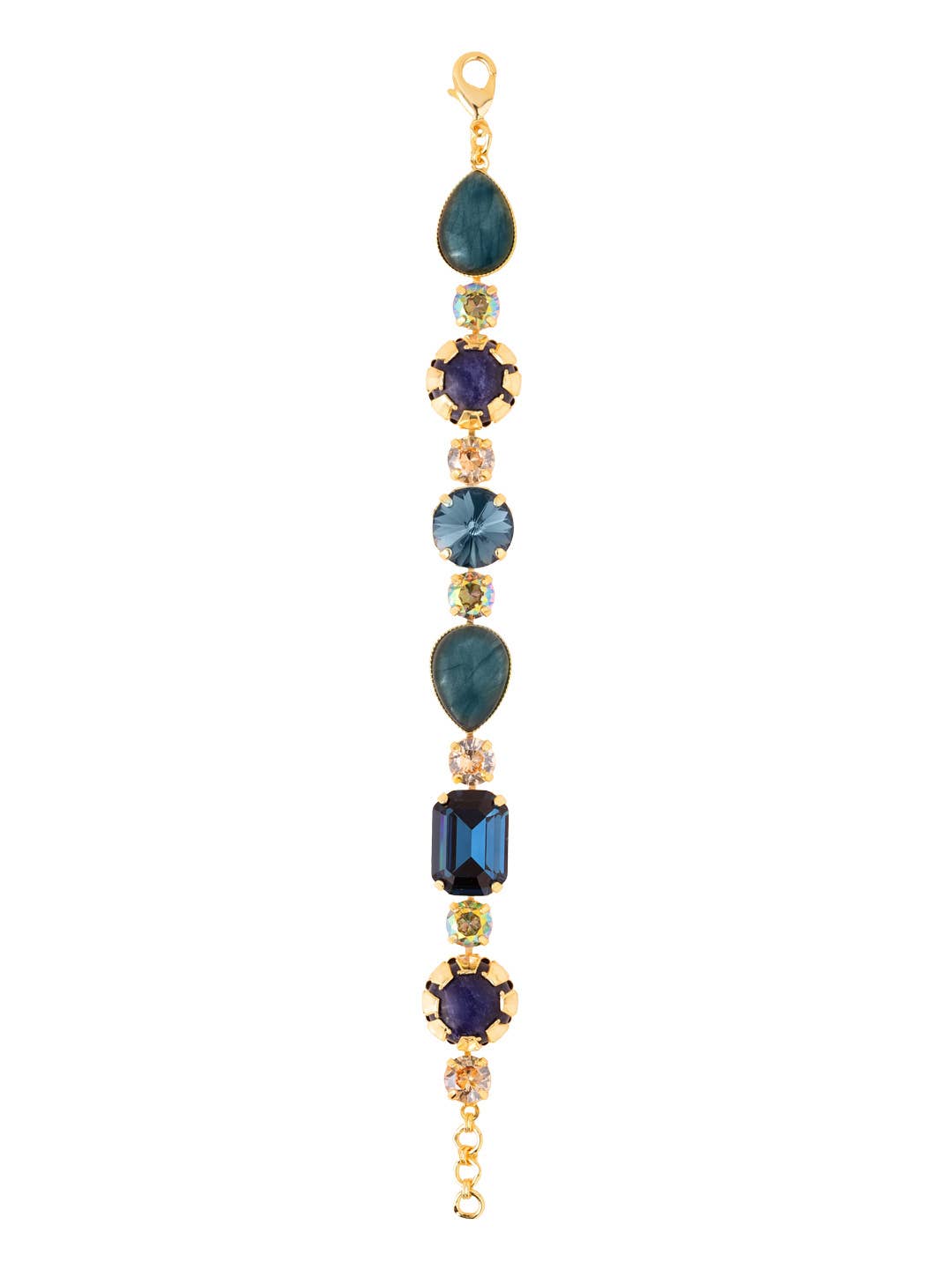 [Sorrelli] Tatiana Tennis Bracelet - Multi Blue - The Pink Pineapple 850