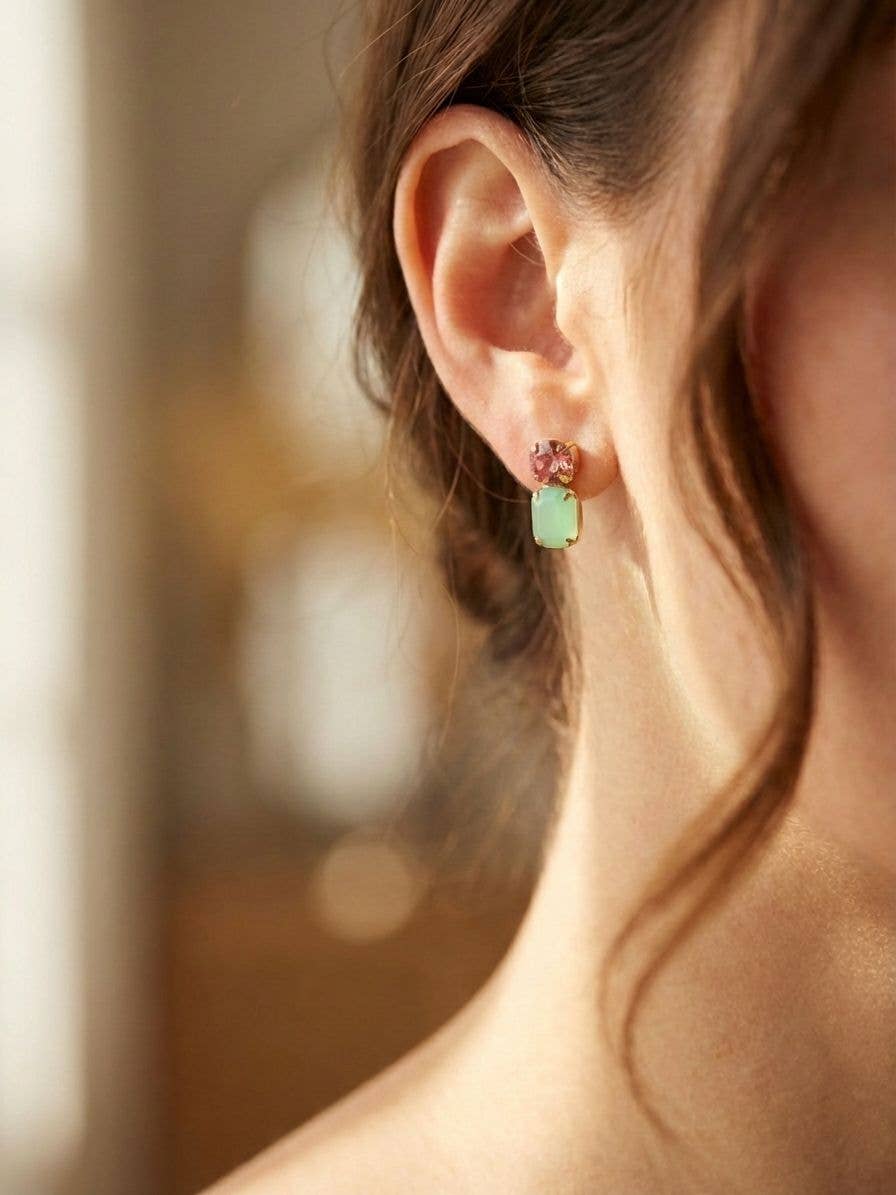 [Sorrelli] Zelie Dangle Earrings – Vibrant - The Pink Pineapple 850