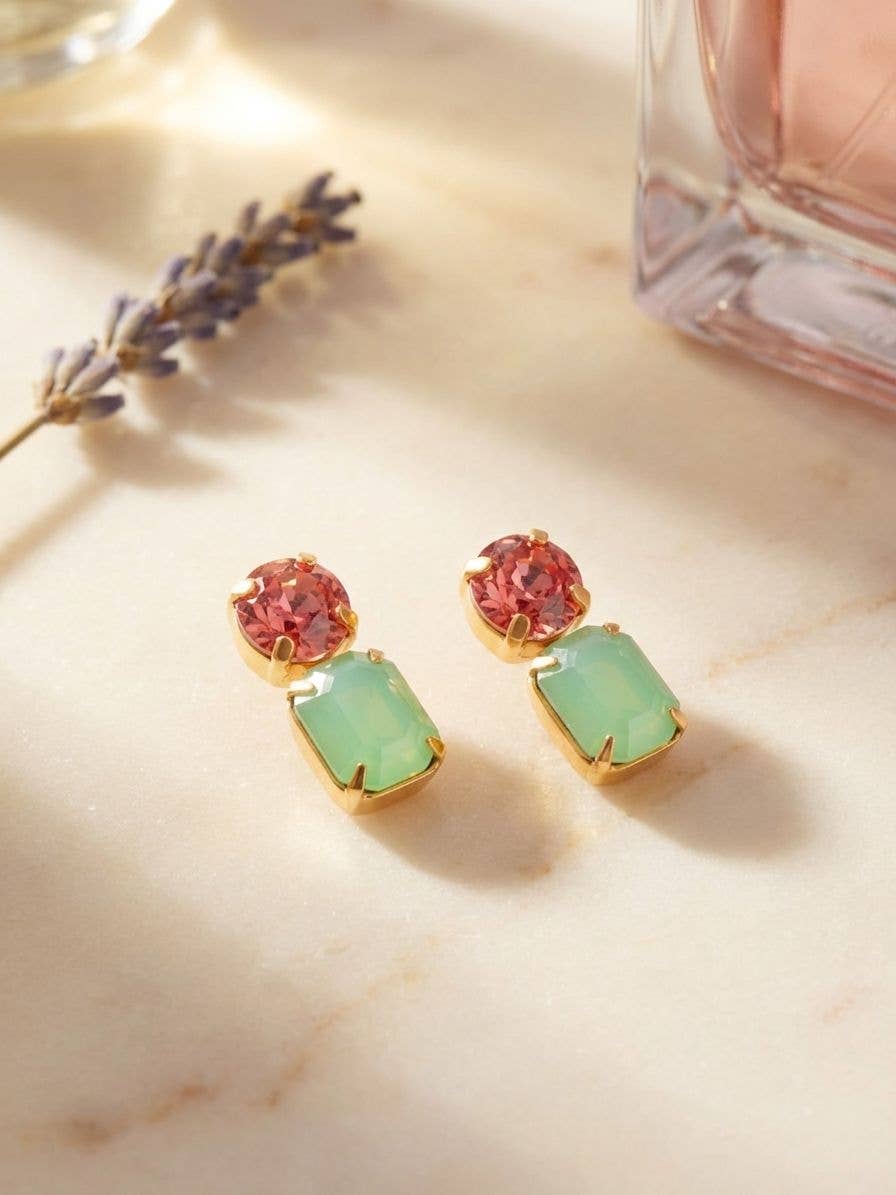 [Sorrelli] Zelie Dangle Earrings – Vibrant - The Pink Pineapple 850