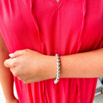 Sorrelli Zola Silver Stretch Bracelet - The Pink Pineapple 850