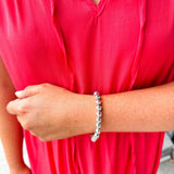 Sorrelli Zola Silver Stretch Bracelet - The Pink Pineapple 850