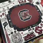 South Carolina Gamecocks Mahjong Mat - The Pink Pineapple 850