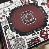 South Carolina Gamecocks Mahjong Mat - The Pink Pineapple 850