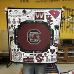South Carolina Gamecocks Mahjong Mat - The Pink Pineapple 850