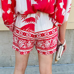 Sparklers & Spritzers Braided Belt Shorts - The Pink Pineapple 850