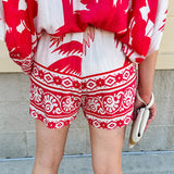Sparklers & Spritzers Braided Belt Shorts - The Pink Pineapple 850