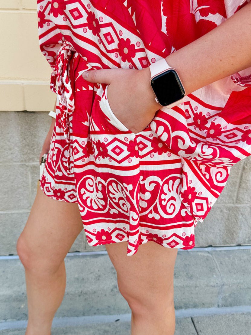 Sparklers & Spritzers Braided Belt Shorts - The Pink Pineapple 850