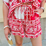 Sparklers & Spritzers Braided Belt Shorts - The Pink Pineapple 850