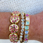 Sparkly Pink Disco Bracelet Set - The Pink Pineapple 850