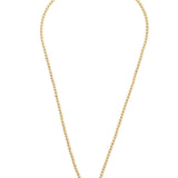 Sparrow Mahjong Tile Ball Bead Necklace in White - The Pink Pineapple 850