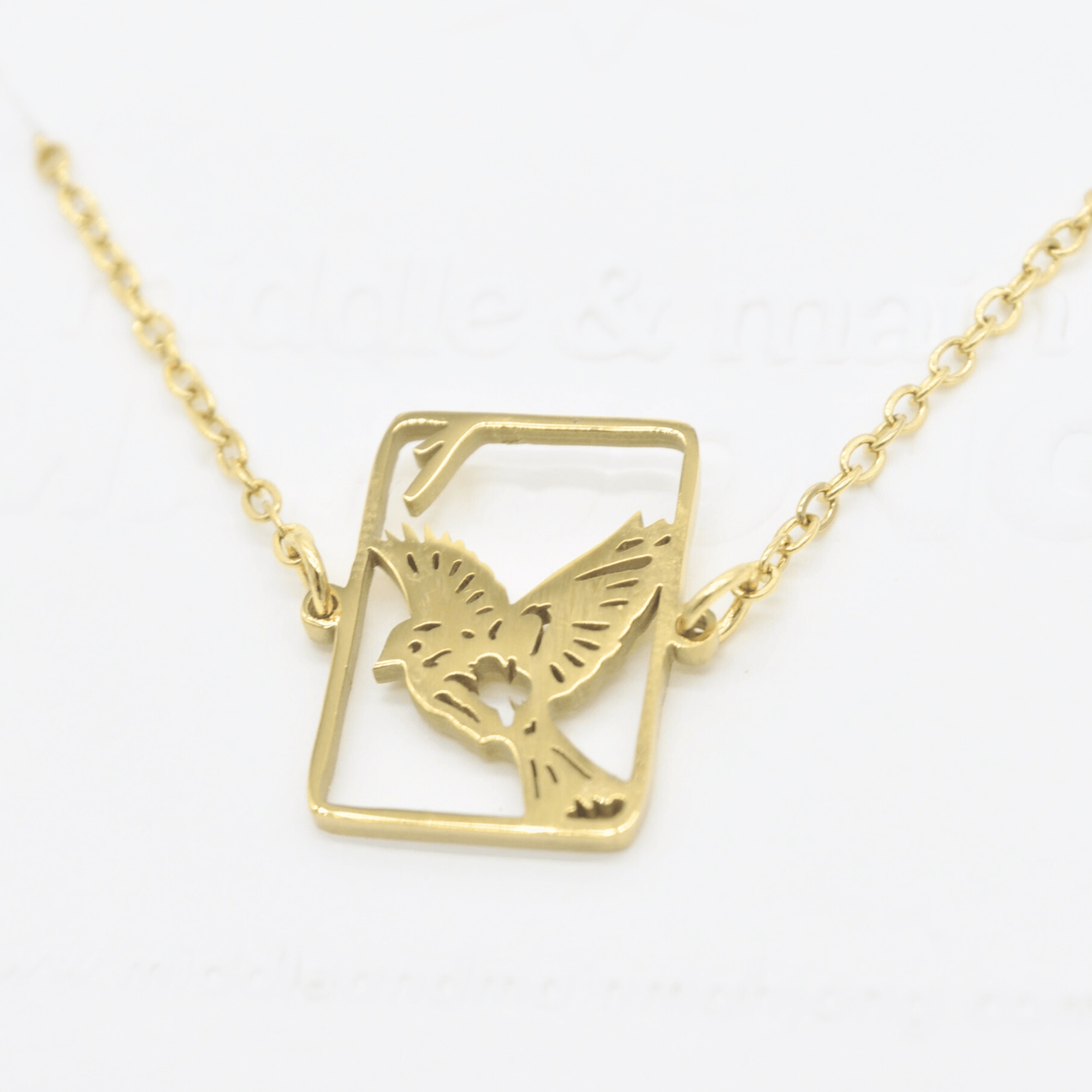 Sparrow One Bam Filigree Mahjong Bracelet - The Pink Pineapple 850