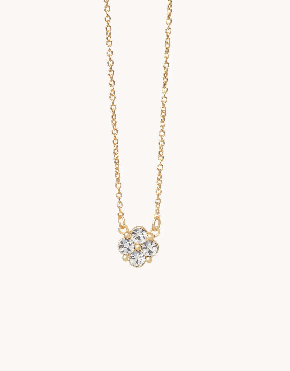 [Spartina] Sea La Vie Blessed Crystal Clover Necklace - The Pink Pineapple 850